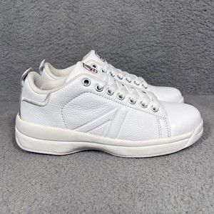Iron Age Work Safety Shoes Sneakers Mens Size 7 Wide White Leather Steel Toe